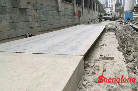 上海青浦夏陽街道12米兩節(jié)二手地磅